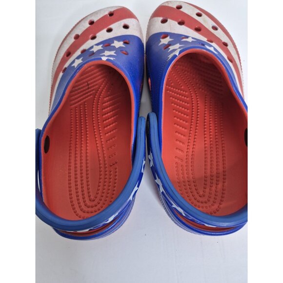 Crocs Classic American Flag Clog Youth Boys/ Girls Sz J 4 - Picture 9 of 9